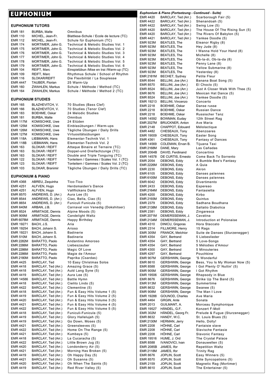 Thula Baba Thula Baba Euphonium scores gallery preview page 5
