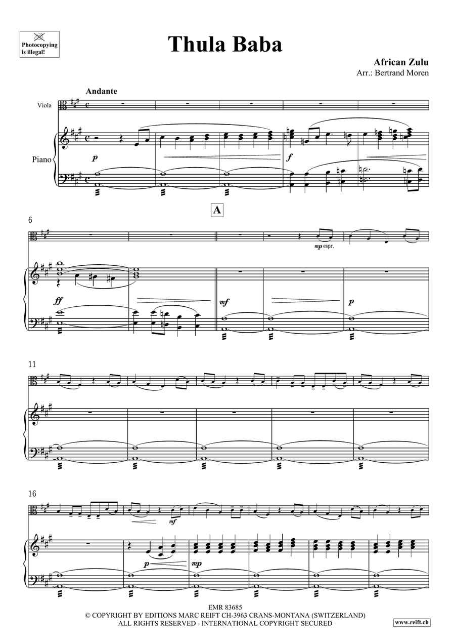 Thula Baba Thula Baba Piano Accompaniment scores gallery preview page 3
