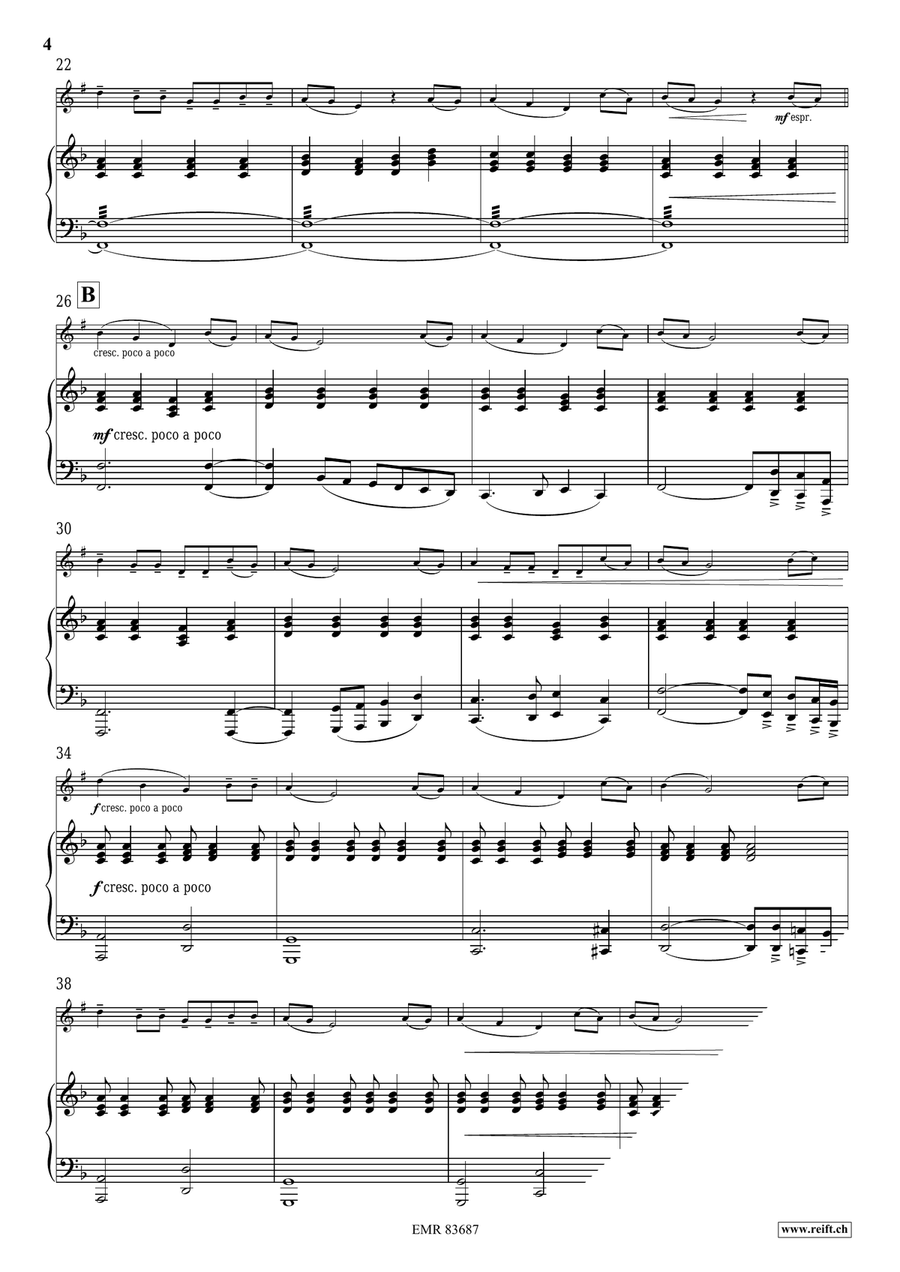 Thula Baba Thula Baba Bass Clarinet scores gallery preview page 4