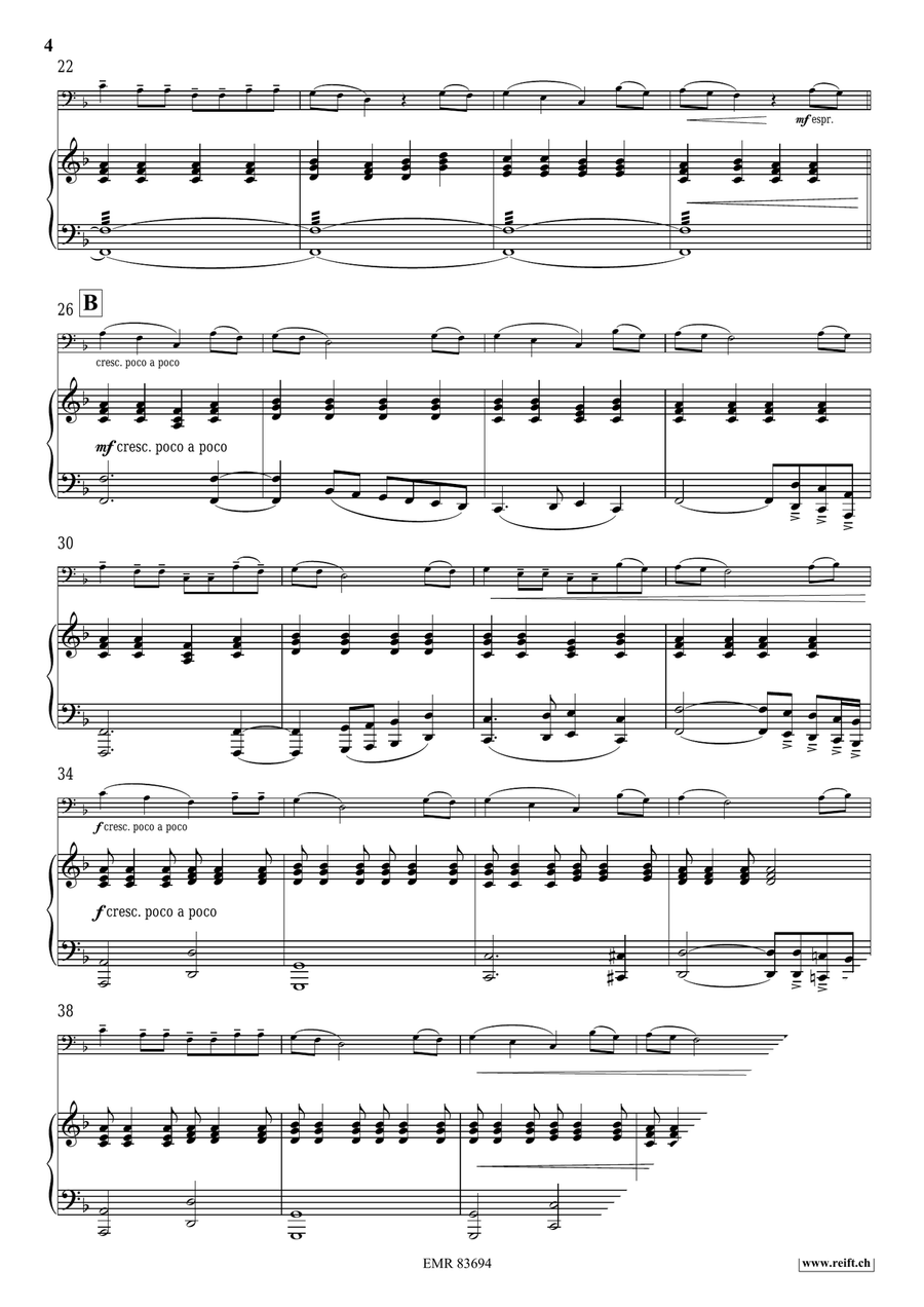 Thula Baba Thula Baba Bass Trombone scores gallery preview page 4