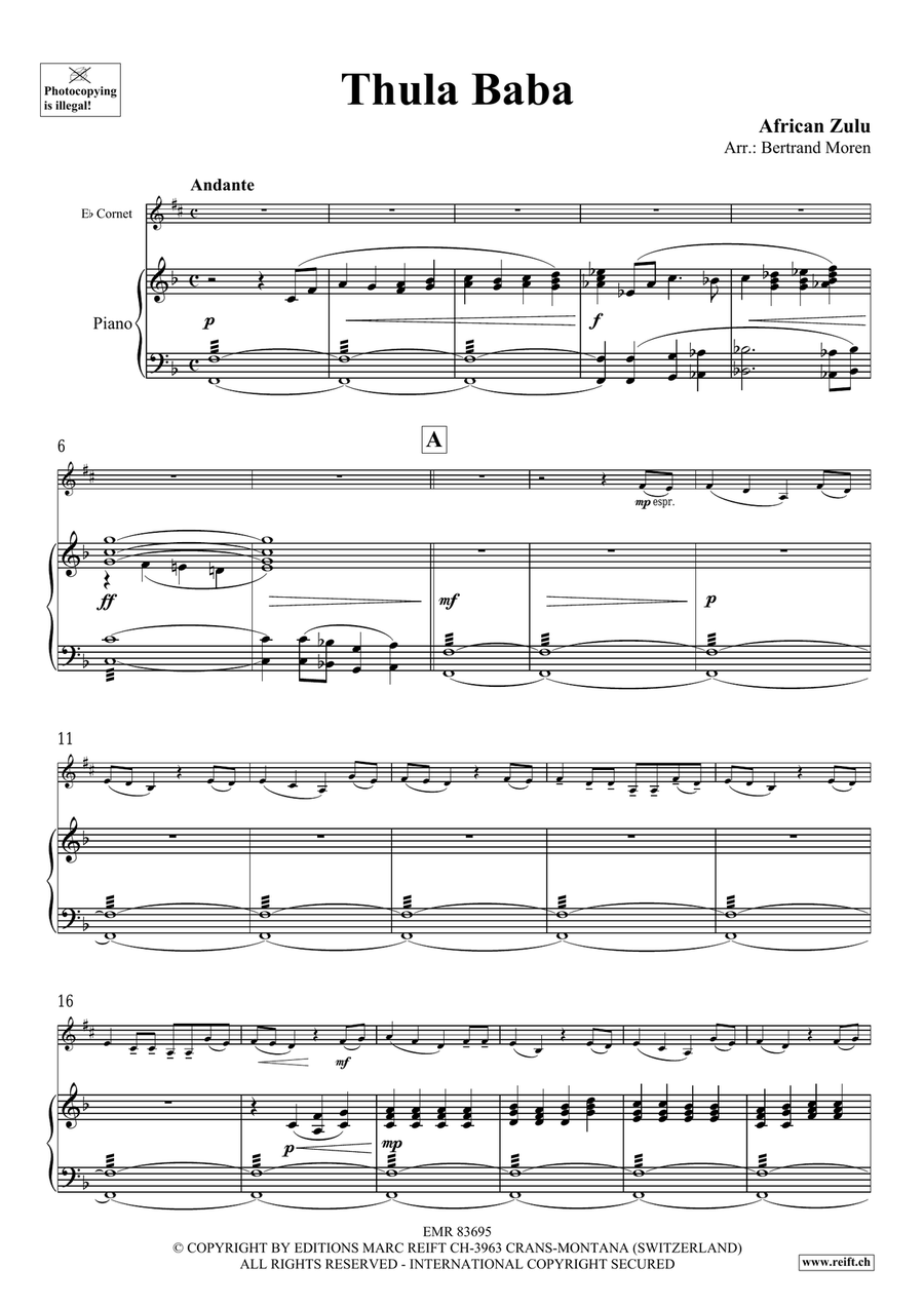 Thula Baba Thula Baba Cornet scores gallery preview page 3
