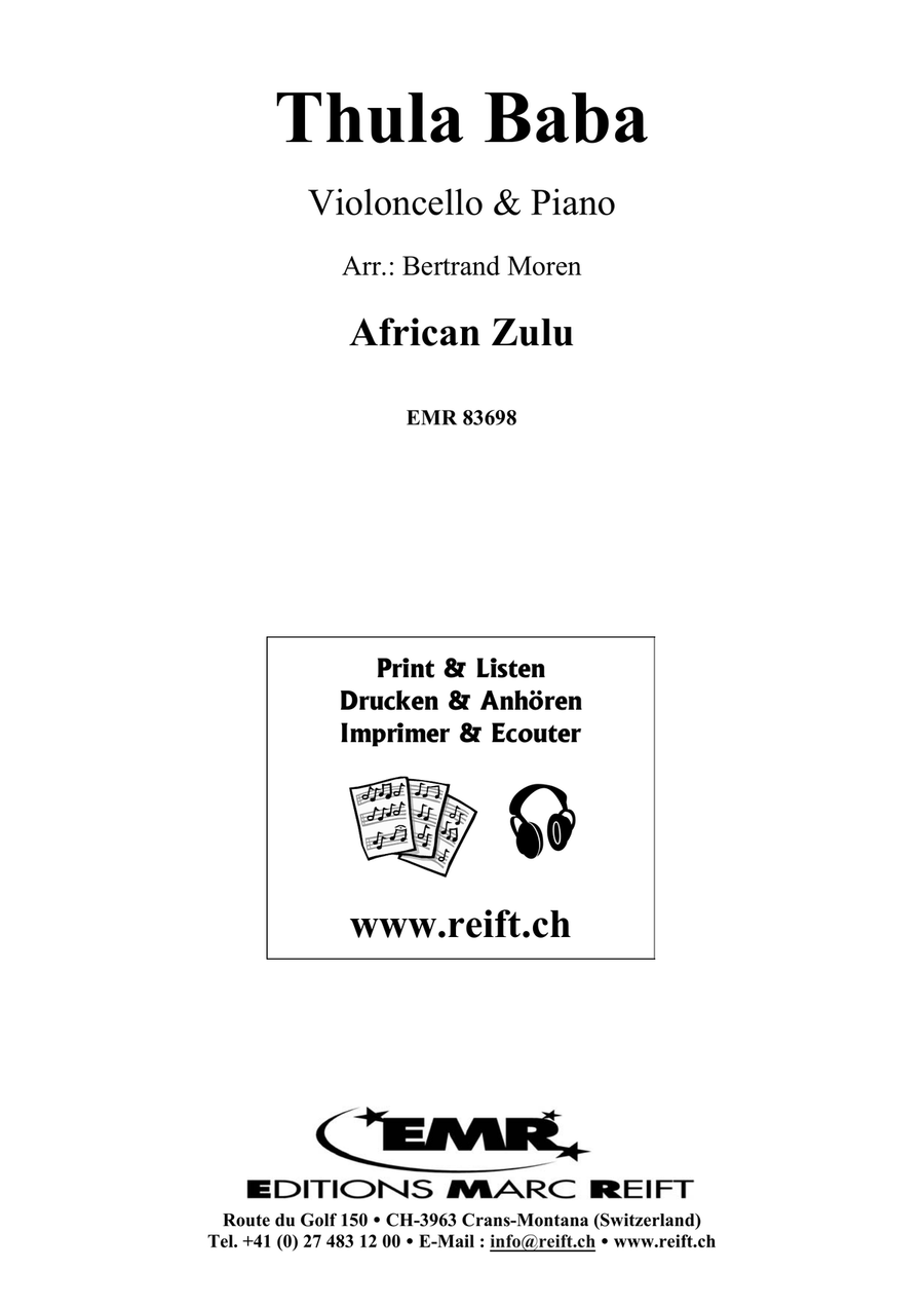 Thula Baba Thula Baba Piano Accompaniment scores gallery preview page 2