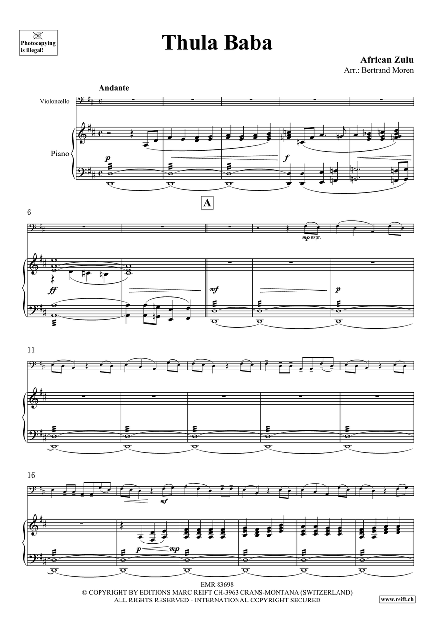 Thula Baba Thula Baba Piano Accompaniment scores gallery preview page 3