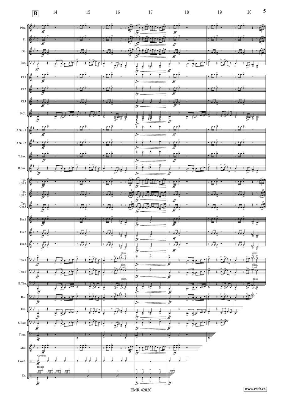 Somebody Put Samba In My Band Concert Band scores gallery preview page 6