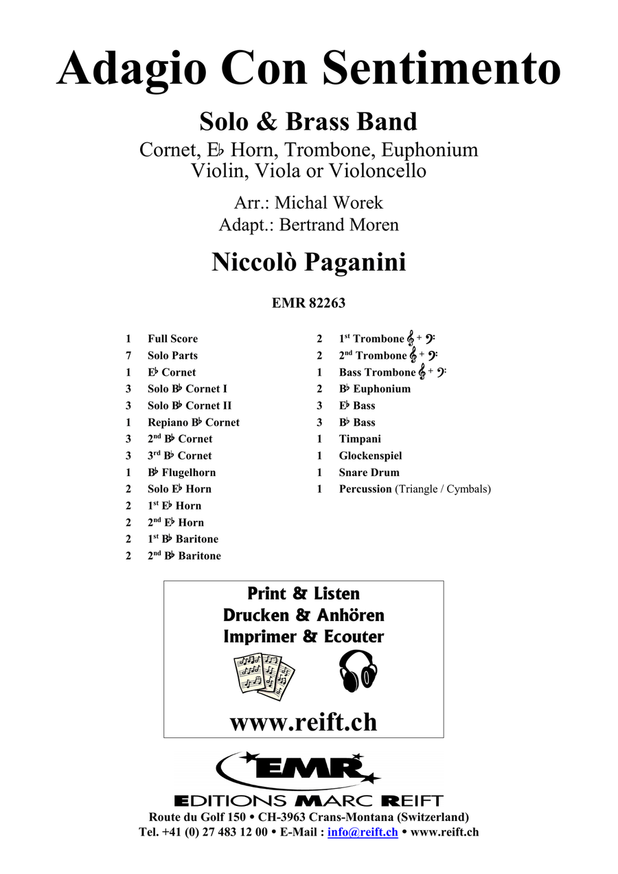Adagio Con Sentimento Adagio Con Sentimento Brass Band scores gallery preview page 2
