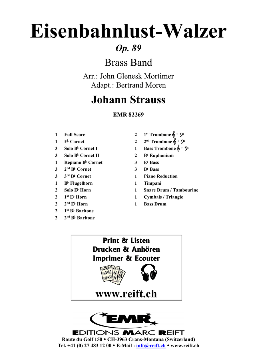 Eisenbahnlust-Walzer Eisenbahnlust-Walzer Brass Band scores gallery preview page 2