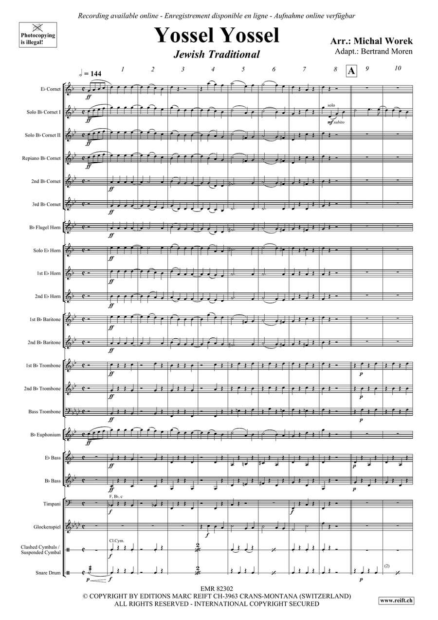 Yossel Yossel Yossel Yossel Brass Band scores gallery preview page 4
