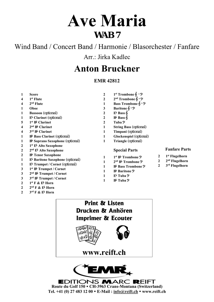 Ave Maria Ave Maria Concert Band scores gallery preview page 2