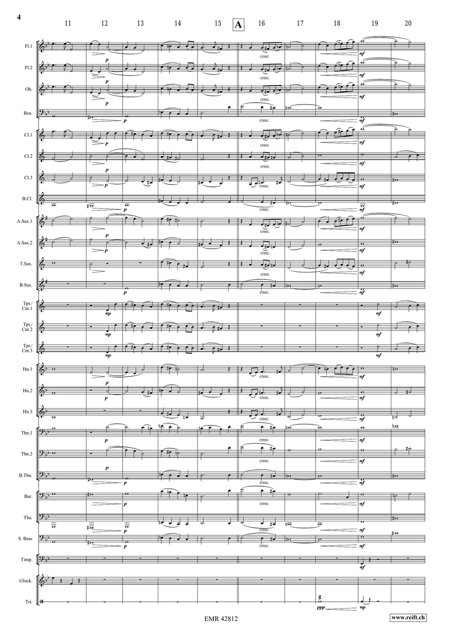Ave Maria Ave Maria Concert Band scores gallery preview page 4