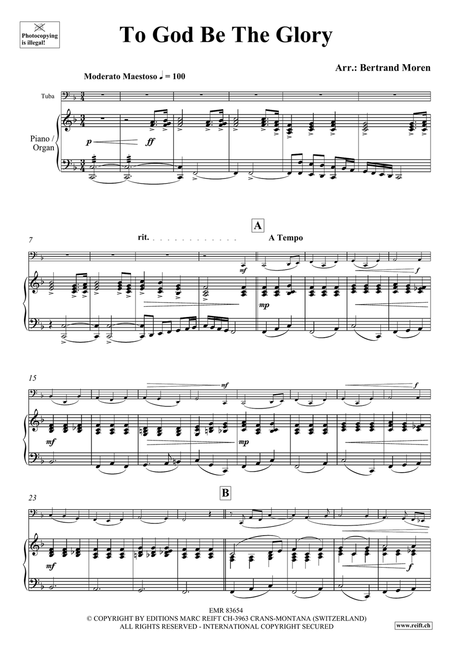 To God Be The Glory To God Be The Glory Tuba scores gallery preview page 3