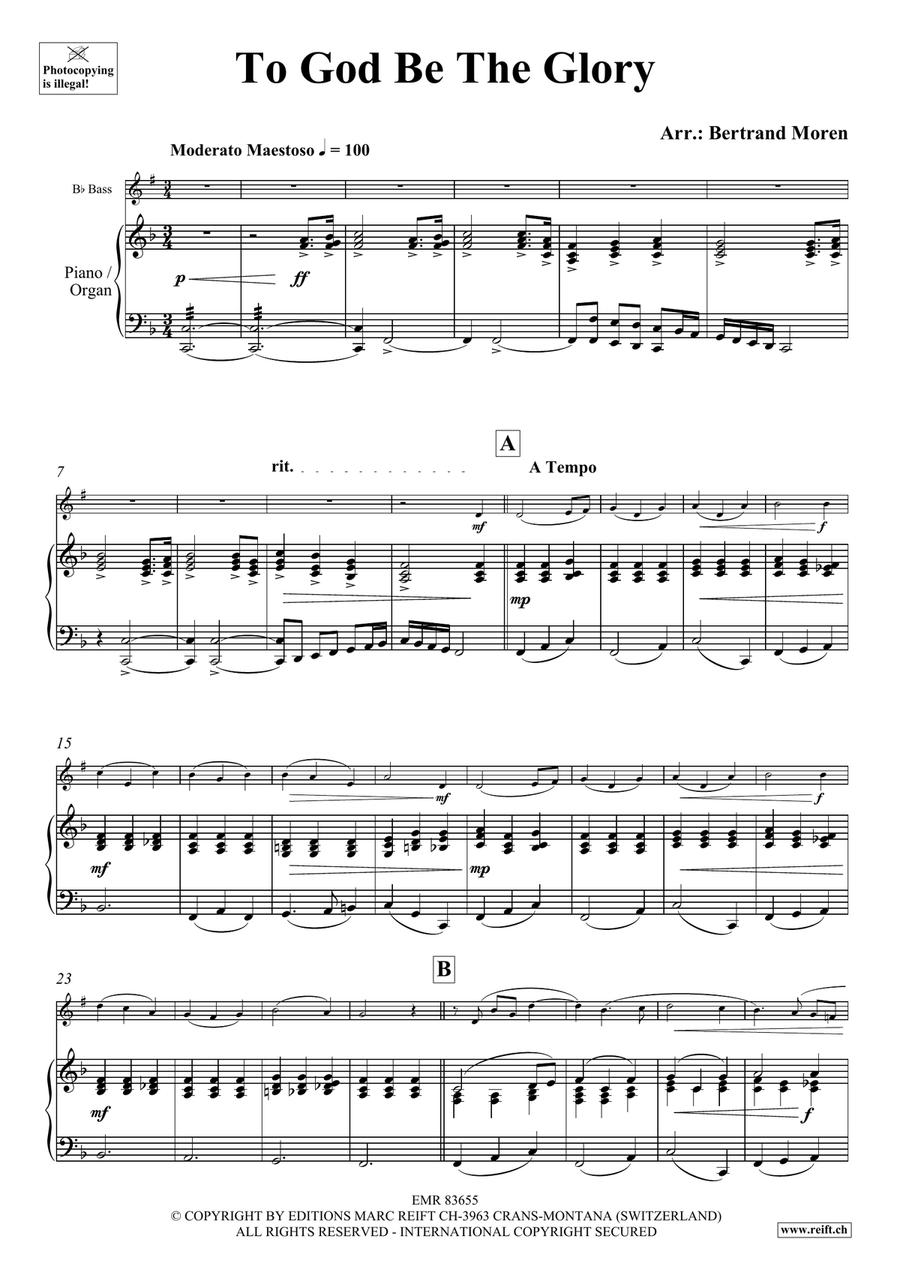 To God Be The Glory To God Be The Glory Organ scores gallery preview page 3