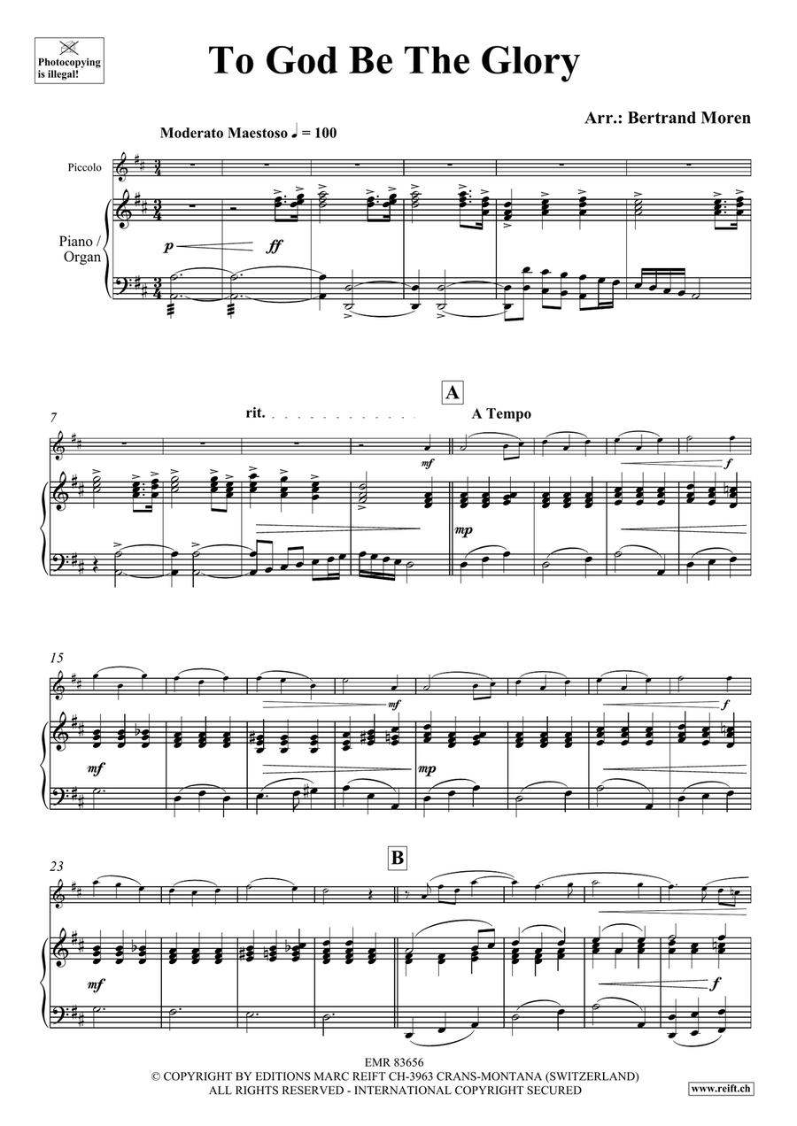 To God Be The Glory To God Be The Glory Piccolo scores gallery preview page 3