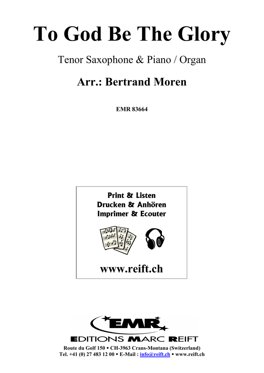 To God Be The Glory To God Be The Glory Tenor Saxophone scores gallery preview page 2