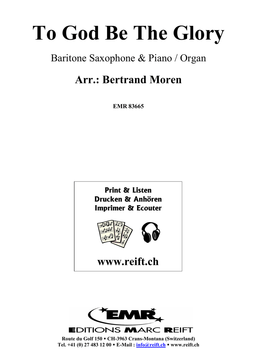 To God Be The Glory To God Be The Glory Baritone Saxophone scores gallery preview page 2