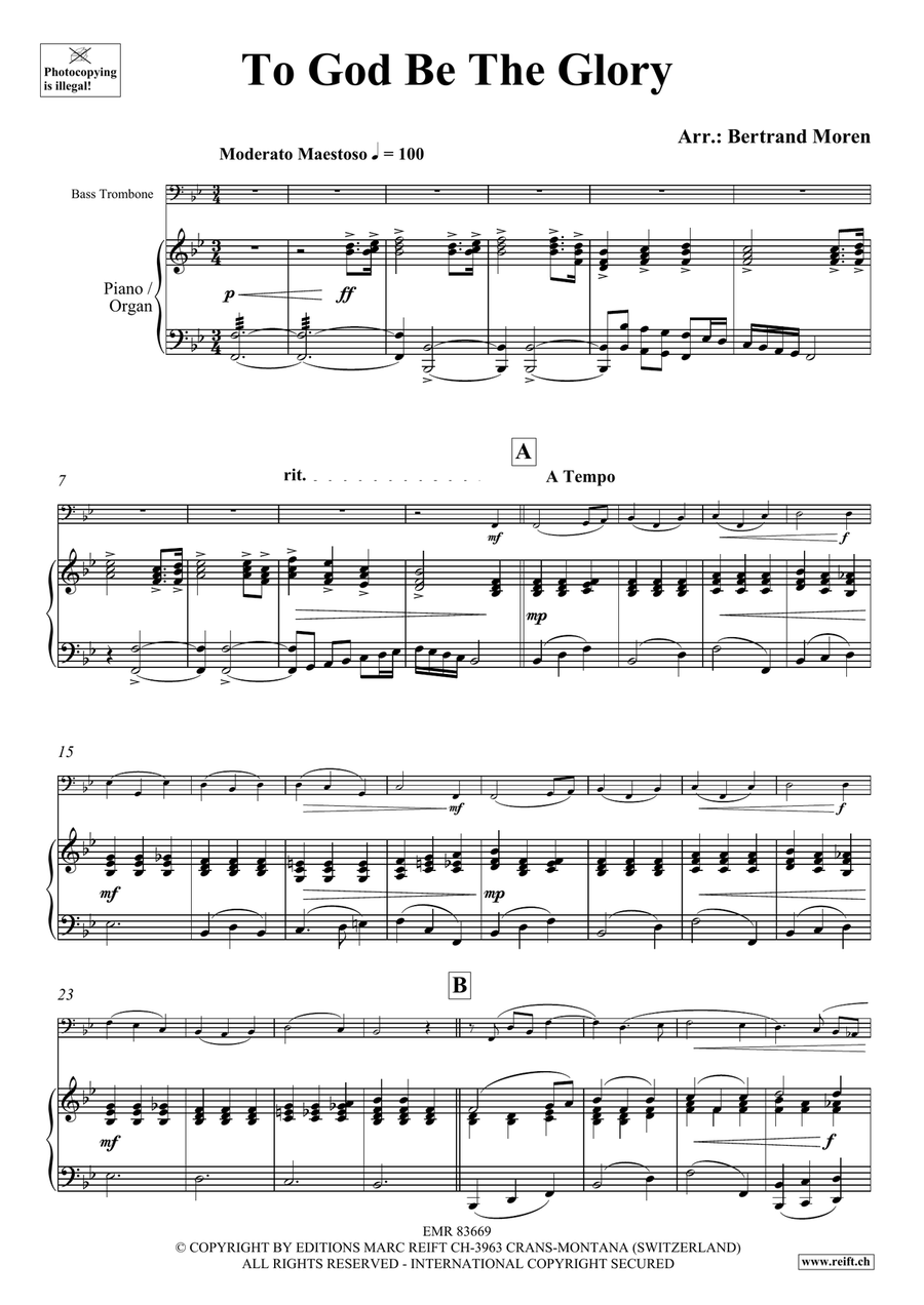 To God Be The Glory To God Be The Glory Trombone scores gallery preview page 3