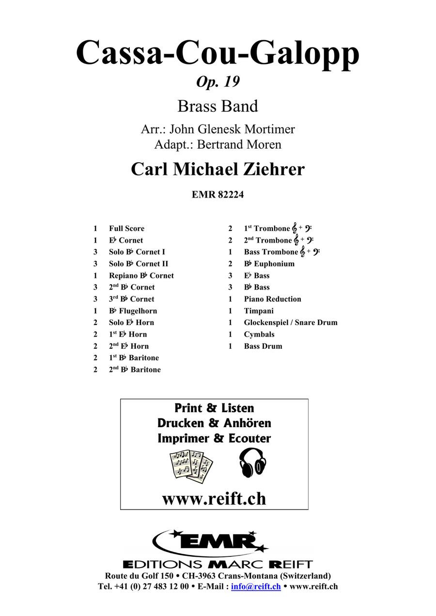 Cassa-Cou-Galopp Cassa-Cou-Galopp Brass Band scores gallery preview page 2