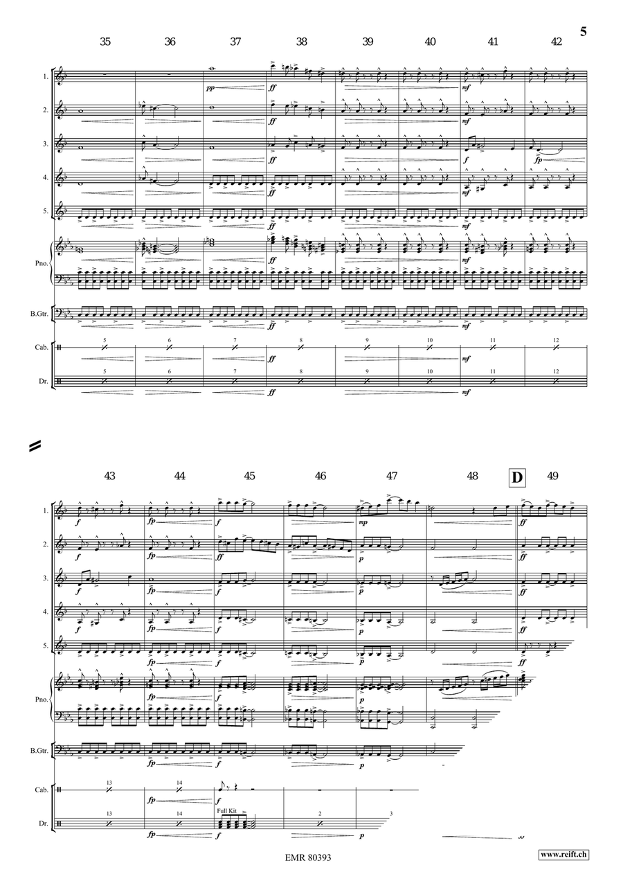 A Jurassic Fantasy A Jurassic Fantasy Clarinet Quintet scores gallery preview page 6