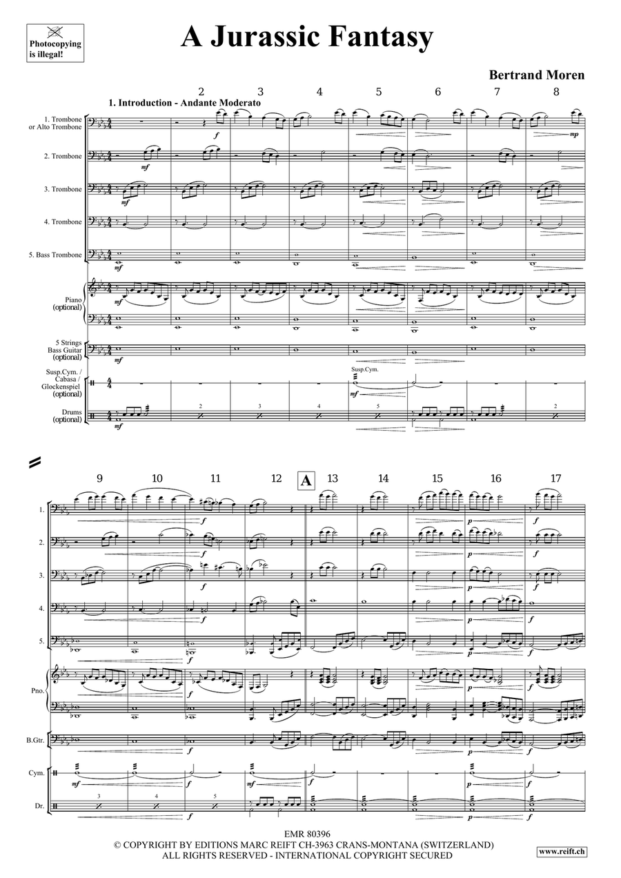 A Jurassic Fantasy A Jurassic Fantasy Trombone scores gallery preview page 4