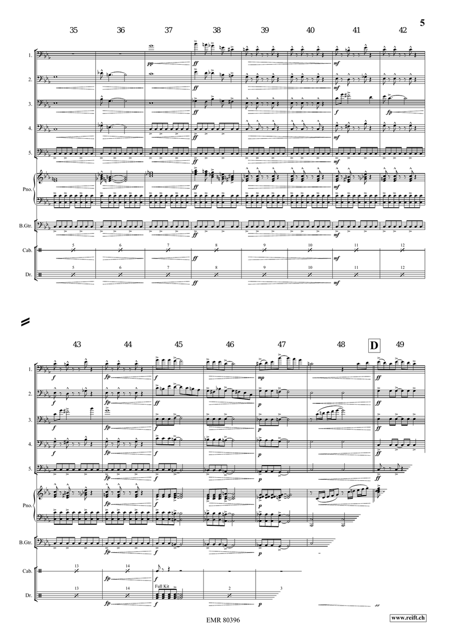 A Jurassic Fantasy A Jurassic Fantasy Trombone scores gallery preview page 6