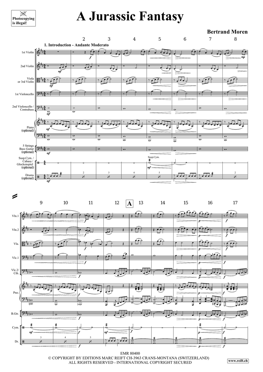 A Jurassic Fantasy A Jurassic Fantasy String Orchestra scores gallery preview page 4