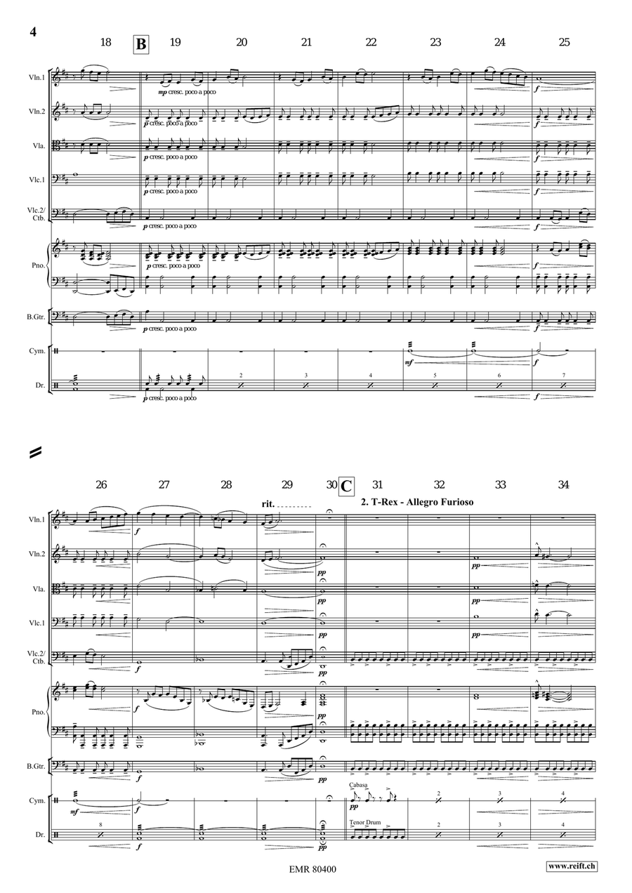 A Jurassic Fantasy A Jurassic Fantasy String Orchestra scores gallery preview page 5