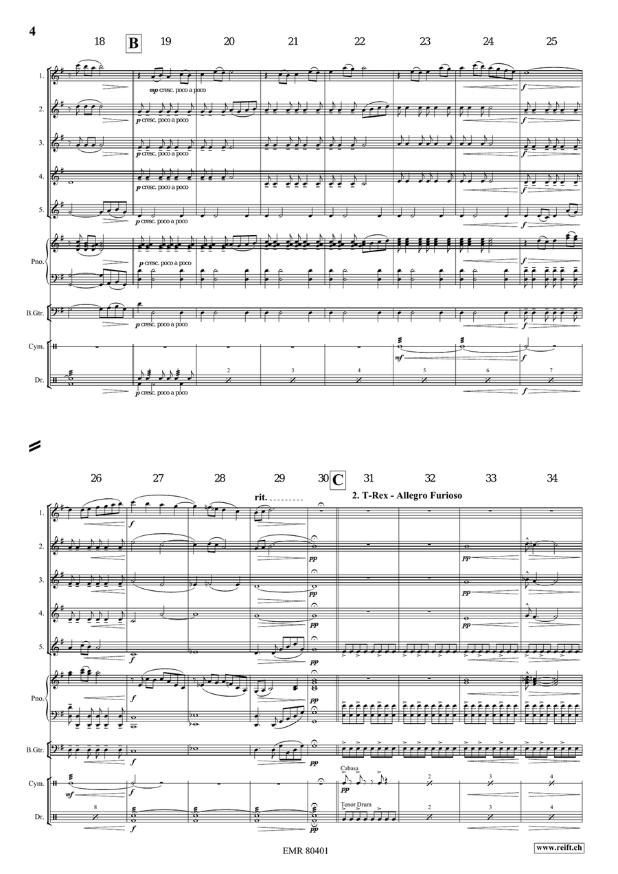 A Jurassic Fantasy A Jurassic Fantasy Flute scores gallery preview page 5