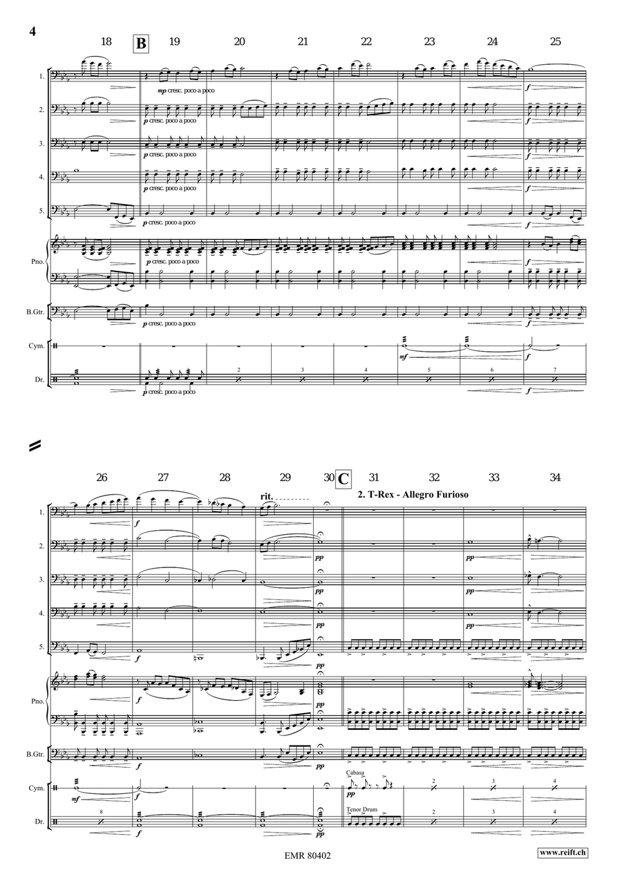 A Jurassic Fantasy A Jurassic Fantasy Bassoon scores gallery preview page 5