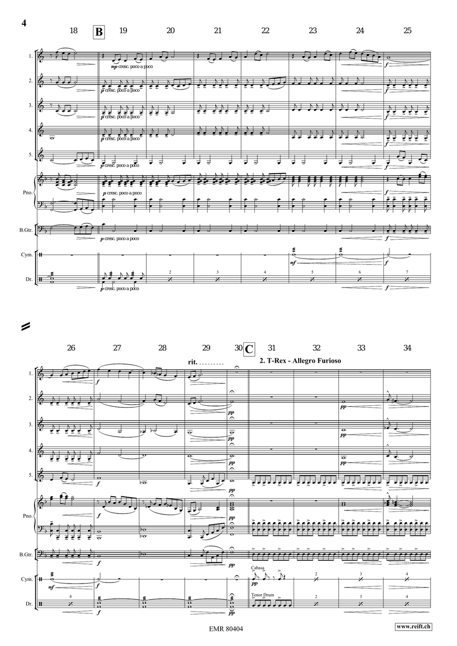 A Jurassic Fantasy A Jurassic Fantasy Horn scores gallery preview page 5