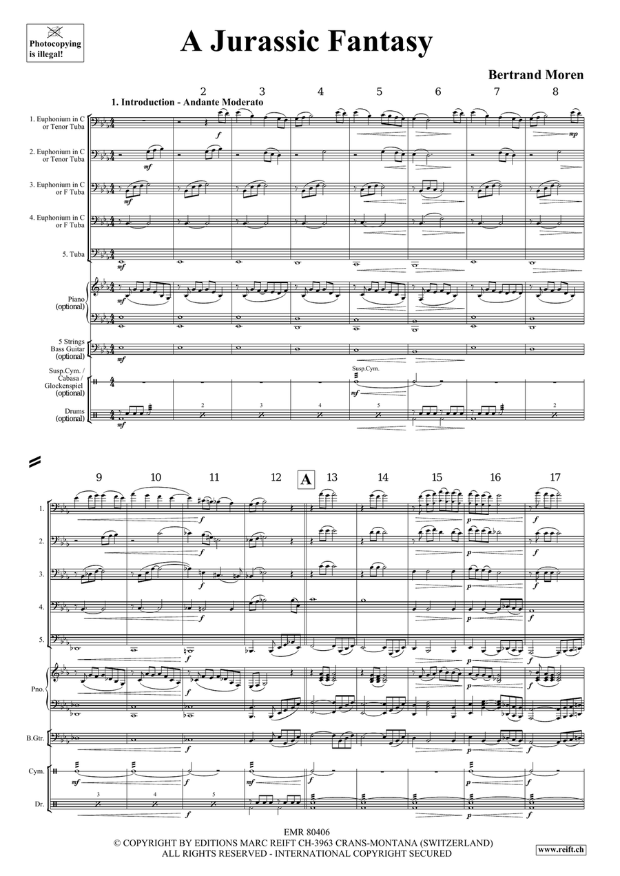 A Jurassic Fantasy A Jurassic Fantasy Tuba scores gallery preview page 4