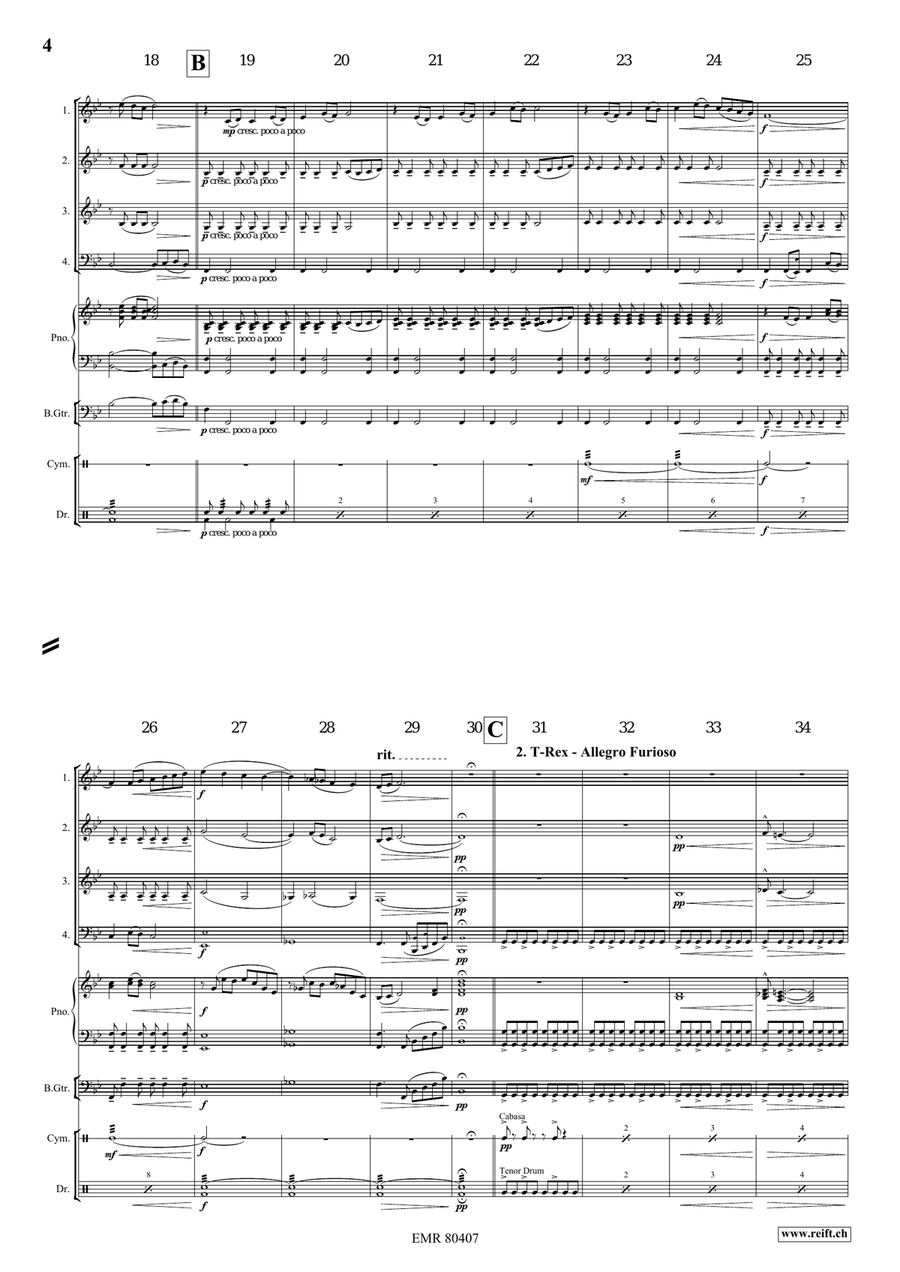 A Jurassic Fantasy A Jurassic Fantasy Score scores gallery preview page 5