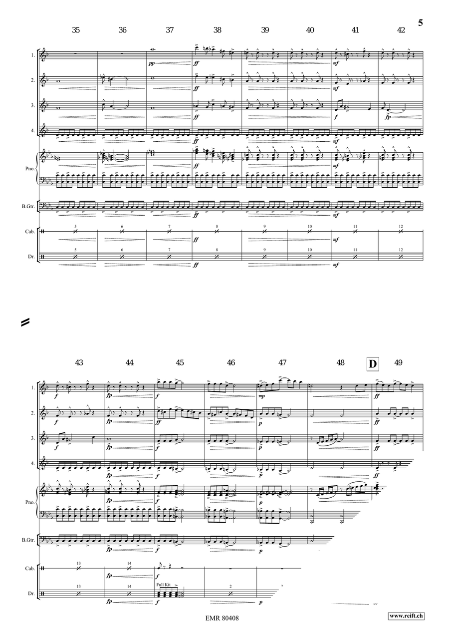 A Jurassic Fantasy A Jurassic Fantasy Clarinet Quartet scores gallery preview page 6