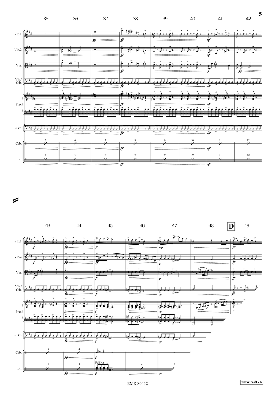A Jurassic Fantasy A Jurassic Fantasy String Quartet scores gallery preview page 6