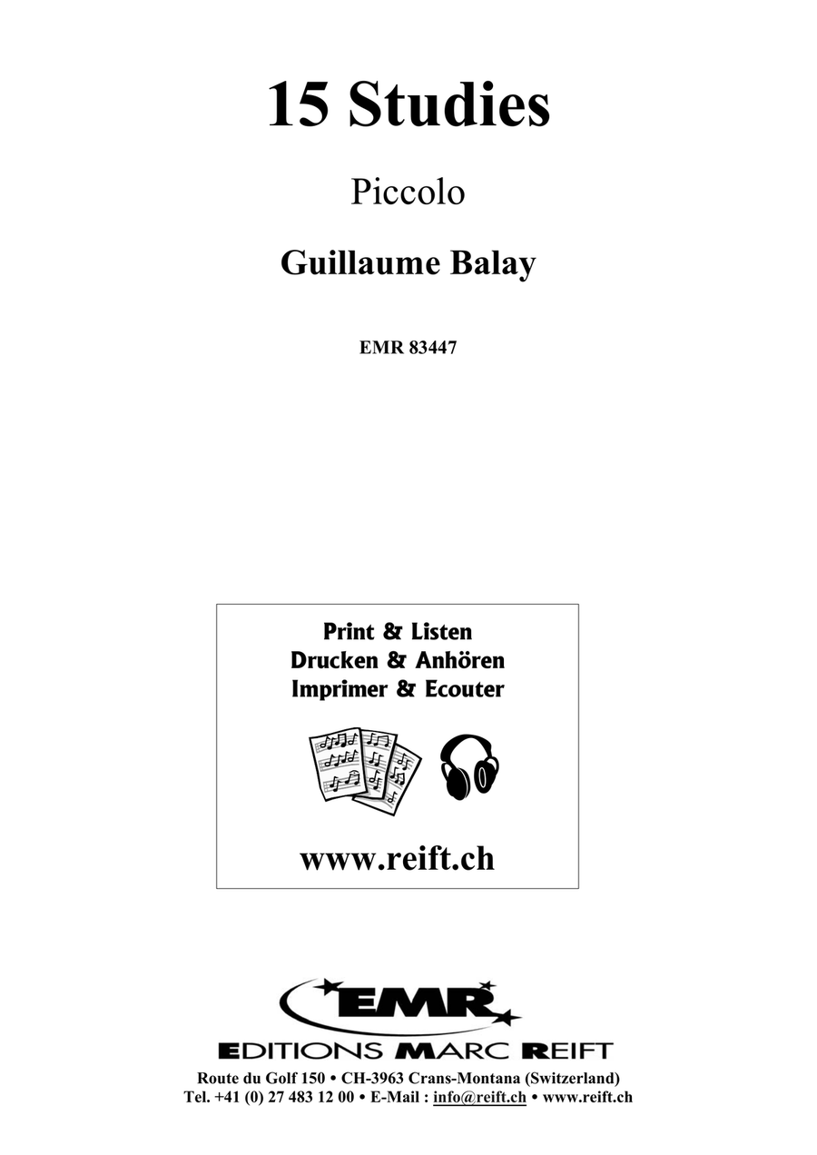 15 Studies 15 Studies Piccolo scores gallery preview page 2