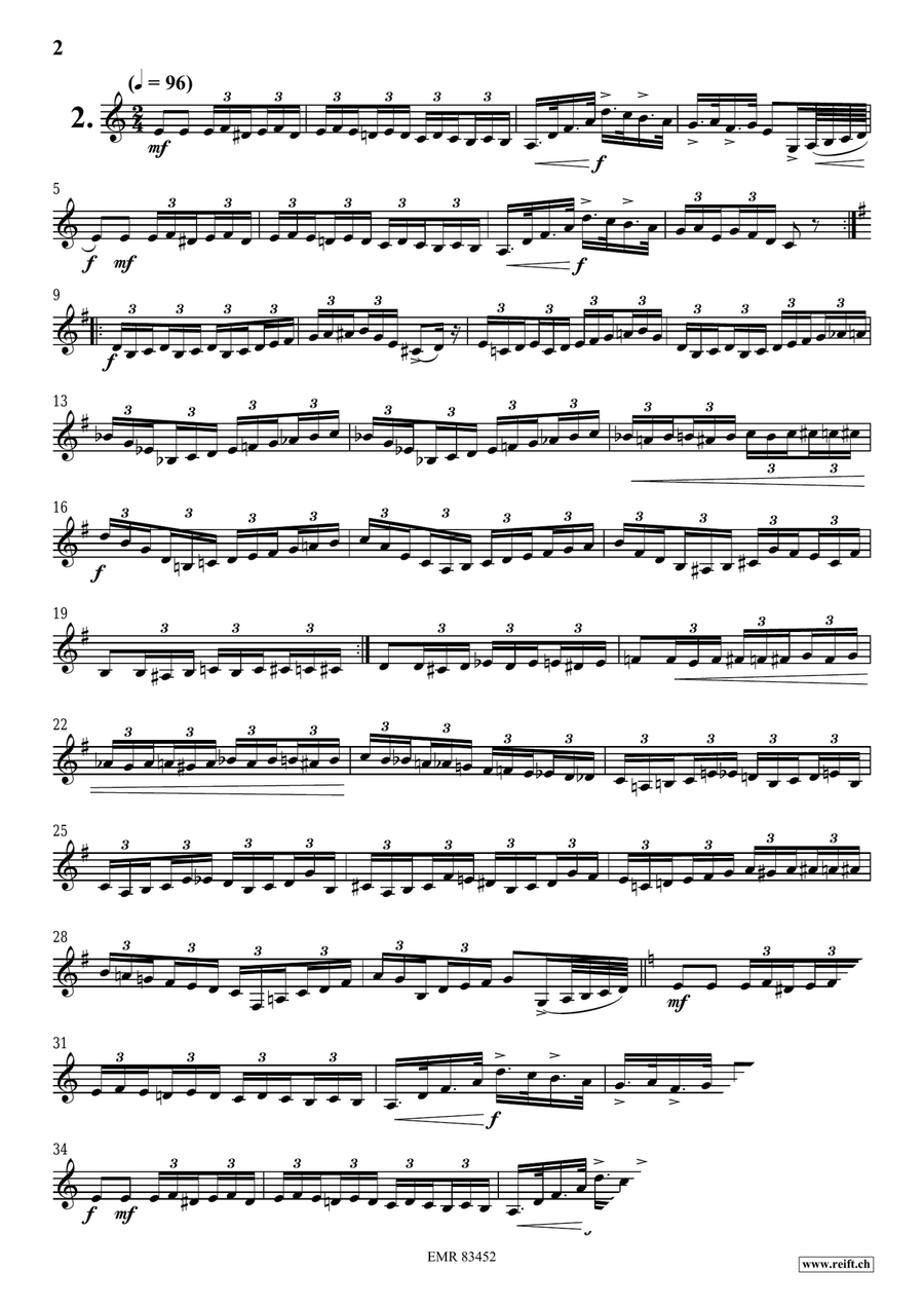 15 Studies 15 Studies Bass Clarinet scores gallery preview page 4