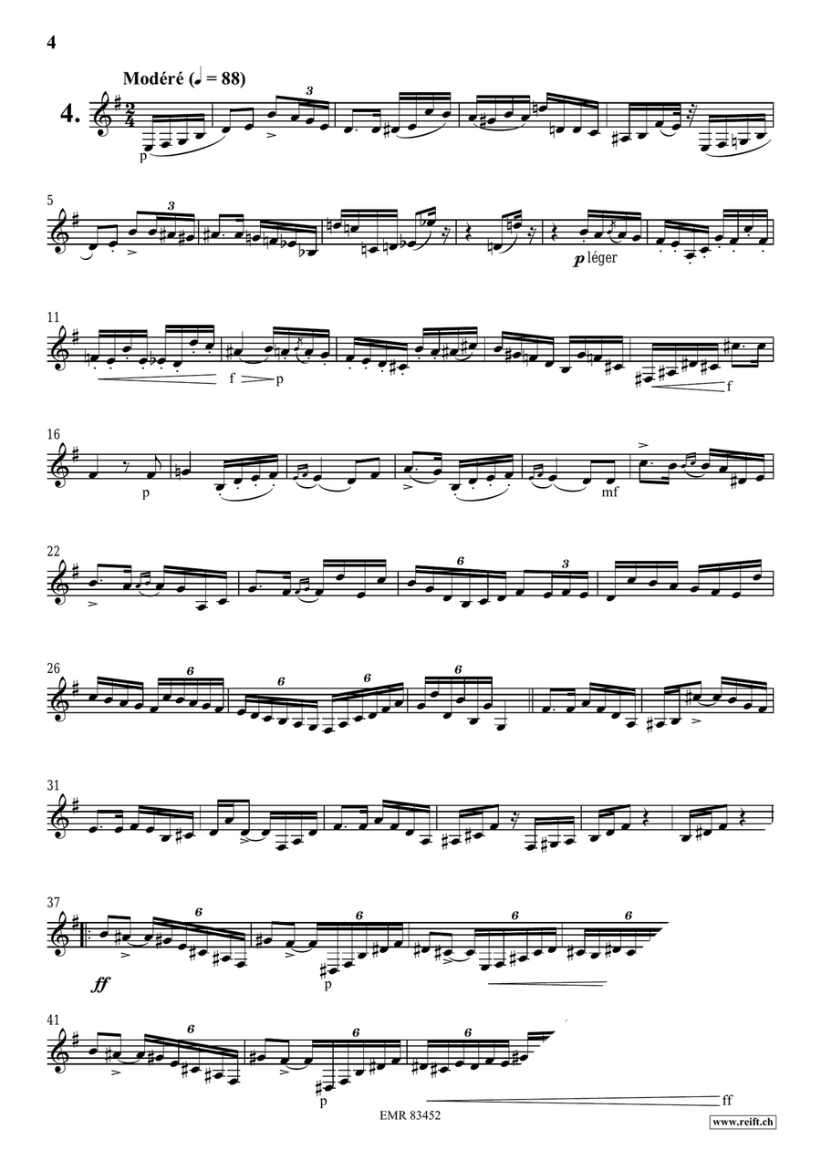 15 Studies 15 Studies Bass Clarinet scores gallery preview page 6