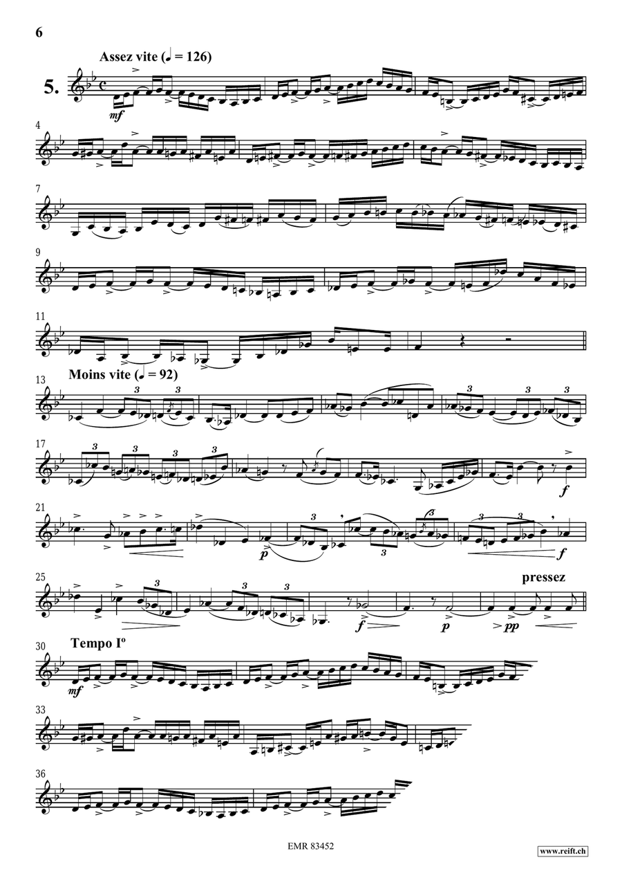 15 Studies 15 Studies Bass Clarinet scores gallery preview page 7