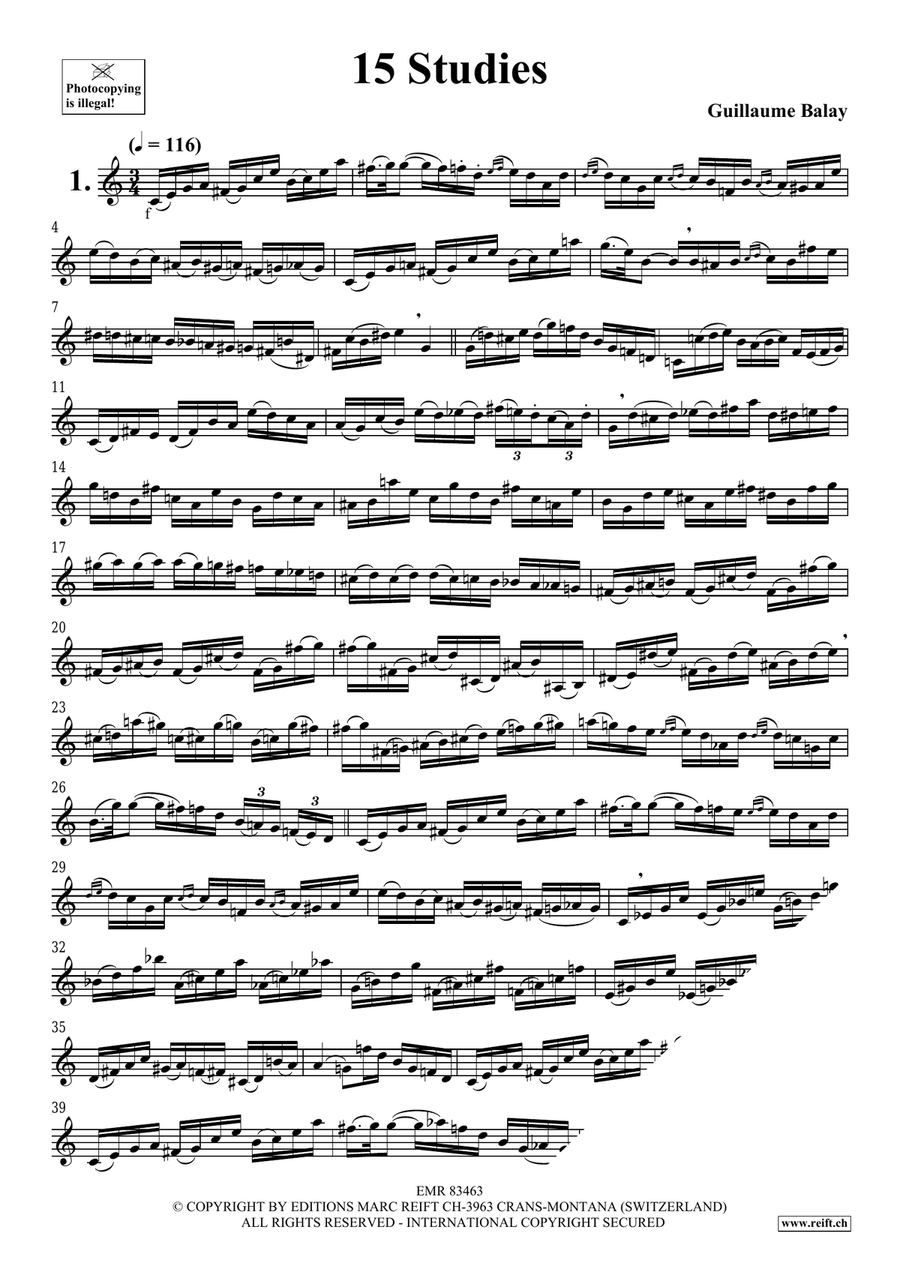 15 Studies 15 Studies Trombone scores gallery preview page 3