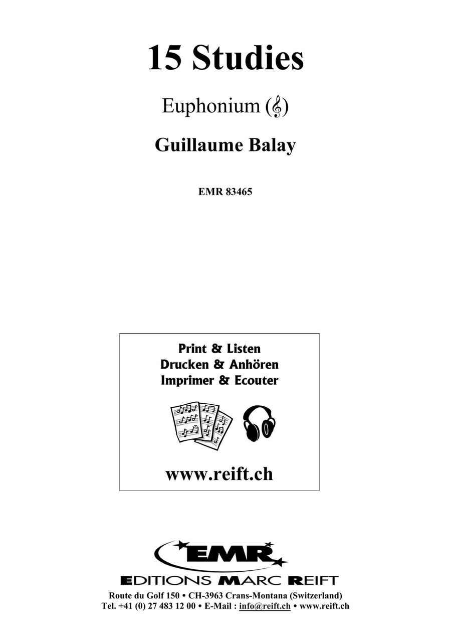 15 Studies 15 Studies Euphonium scores gallery preview page 2