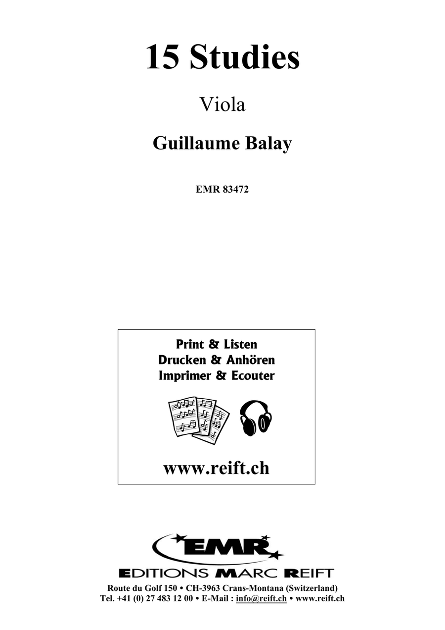 15 Studies 15 Studies Viola Solo scores gallery preview page 2