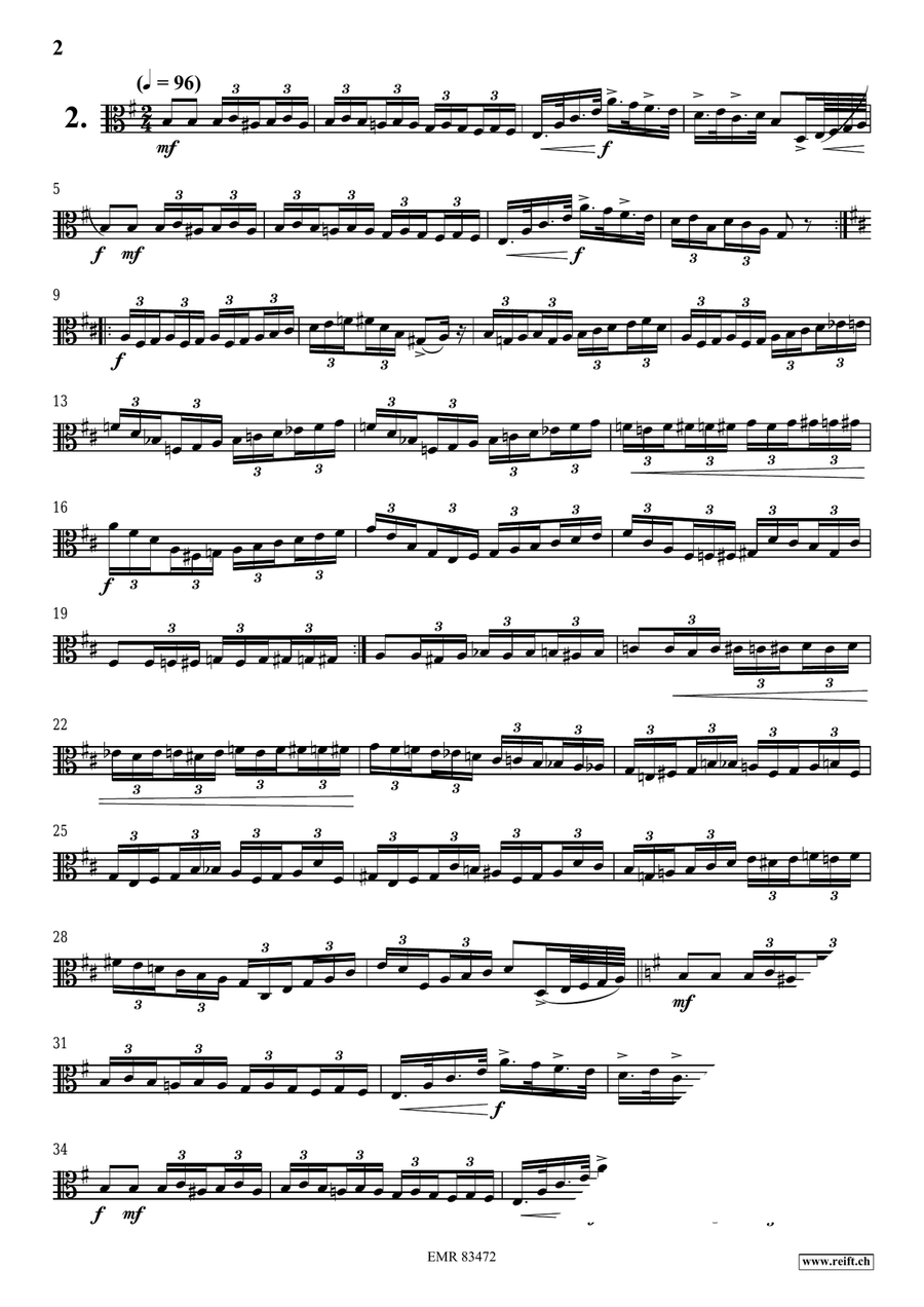 15 Studies 15 Studies Viola Solo scores gallery preview page 4