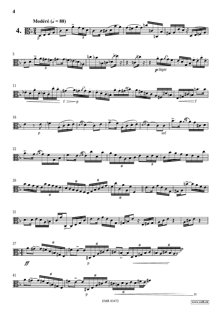 15 Studies 15 Studies Viola Solo scores gallery preview page 6