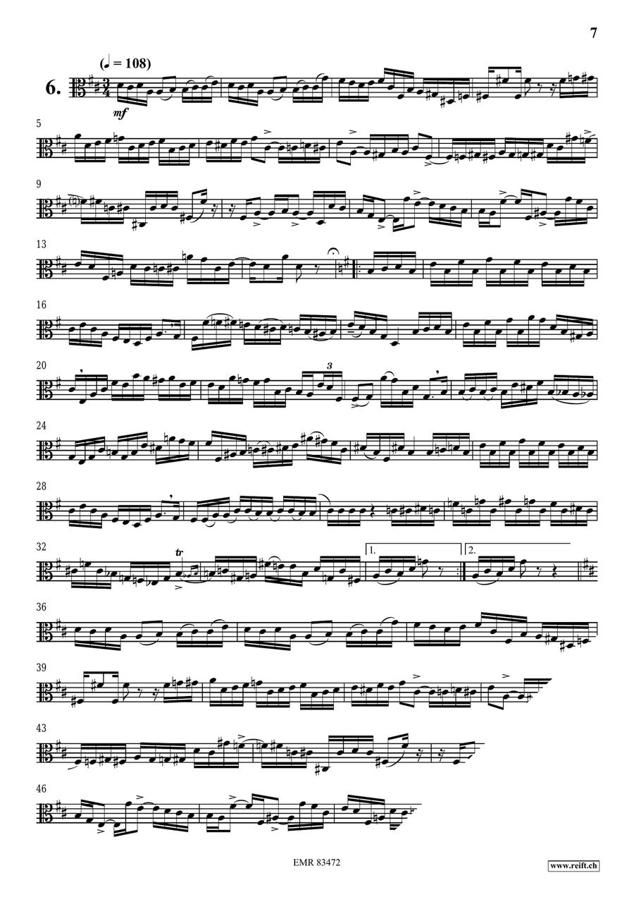 15 Studies 15 Studies Viola Solo scores gallery preview page 8
