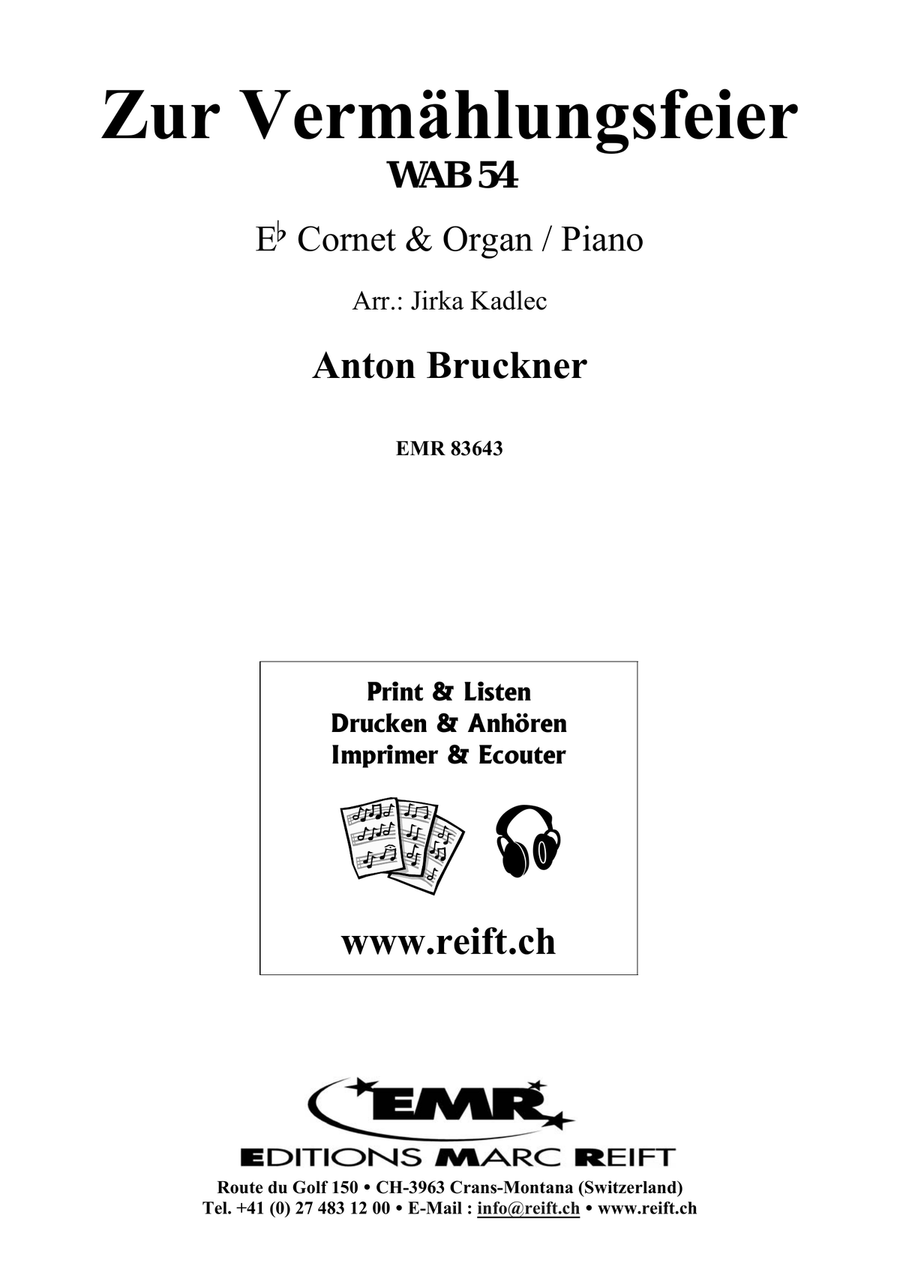 Zur Vermählungsfeier Zur Vermählungsfeier Cornet scores gallery preview page 2