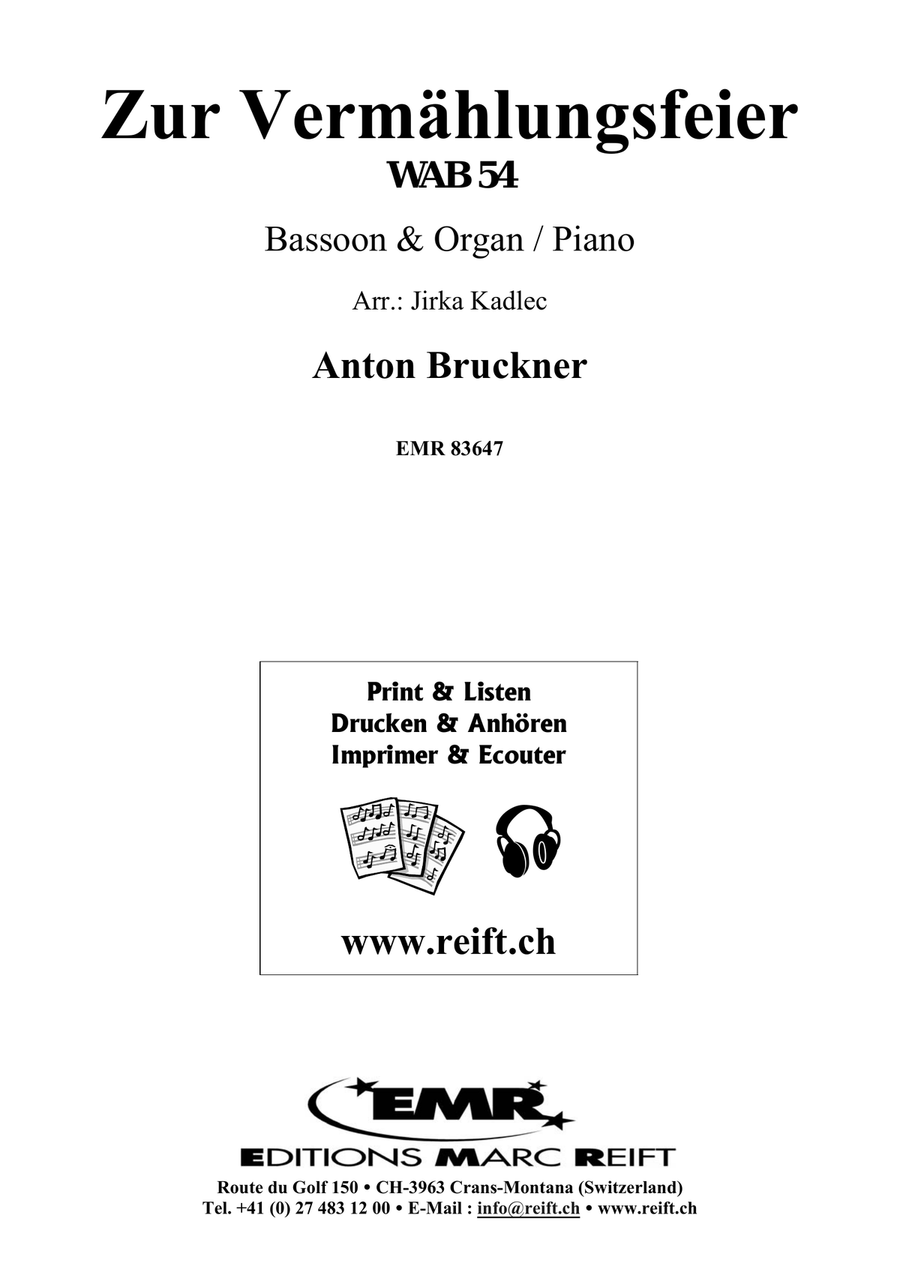 Zur Vermählungsfeier Zur Vermählungsfeier Bassoon Solo scores gallery preview page 2