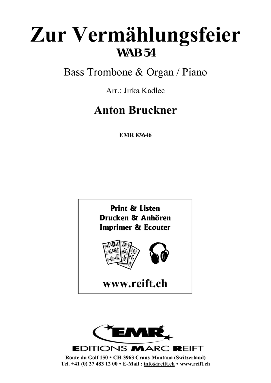 Zur Vermählungsfeier Zur Vermählungsfeier Trombone scores gallery preview page 2