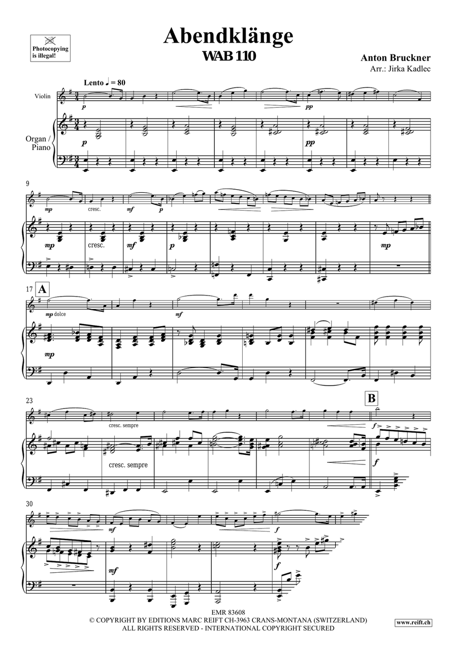 Abendklänge Abendklänge Violin Solo scores gallery preview page 3