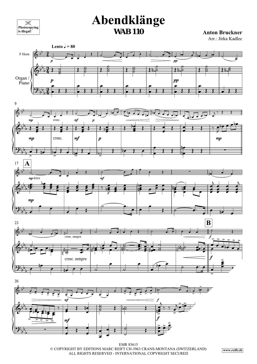 Abendklänge Abendklänge Horn scores gallery preview page 3