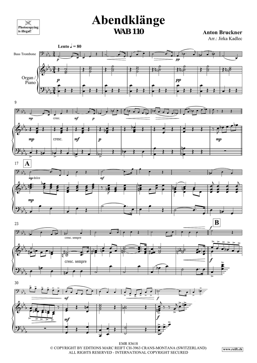 Abendklänge Abendklänge Trombone scores gallery preview page 3