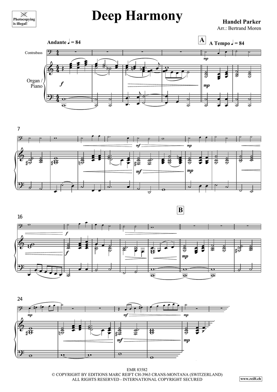 Deep Harmony Deep Harmony Double Bass scores gallery preview page 3
