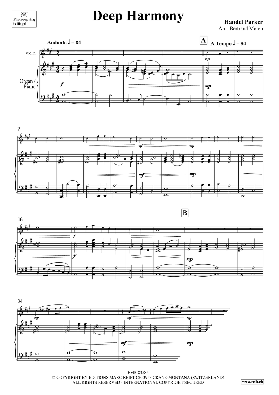 Deep Harmony Deep Harmony Violin Solo scores gallery preview page 3